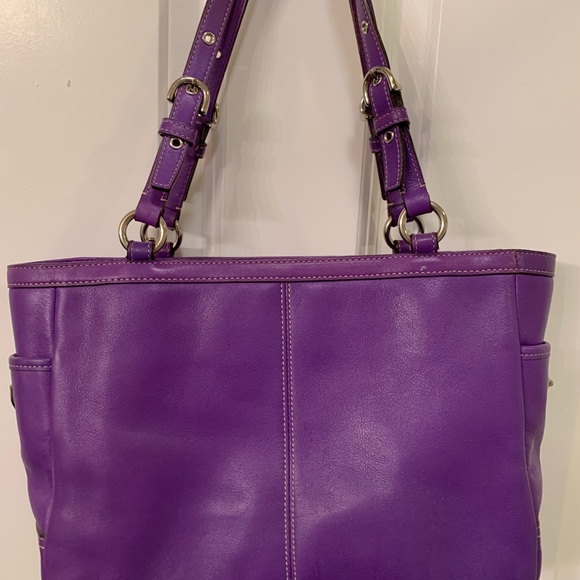 Purple Coach Purse - Picture 5 of 7